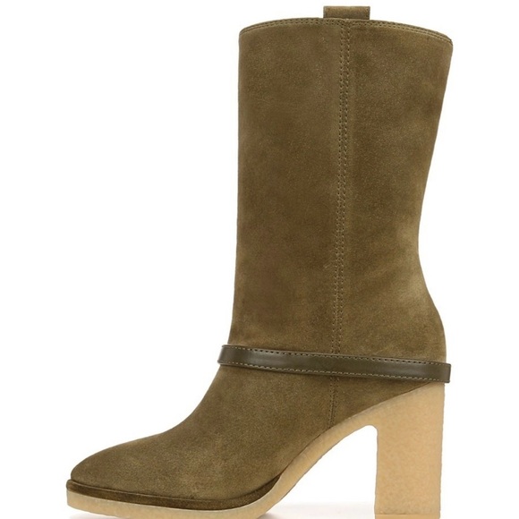 NWT Franco Sarto Paxton Suede Olive Boot 8.5 - Picture 9 of 15